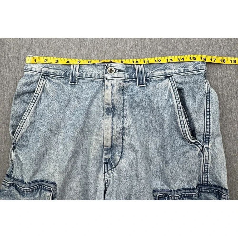 Levi Strauss Signature Jean Shorts Mens Sz 32 Baggy Denim Y2K Vtg Skater Grunge